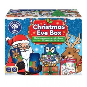 Orchard Toys Christmas Eve box - ΝΕΟ Χριστουγεννιάτικο κουτί με επιτραπέζιο, παζλ και βιβλιαράκι για ζωγραφιές Ηλικίες 3+ ετών
