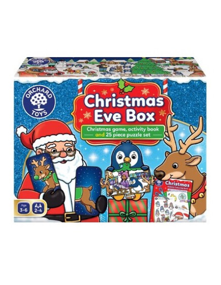 Orchard Toys Christmas Eve box - ΝΕΟ Χριστουγεννιάτικο κουτί με επιτραπέζιο, παζλ και βιβλιαράκι για ζωγραφιές Ηλικίες 3+ ετών Orchard Toys Christmas Eve box - ΝΕΟ Χριστουγεννιάτικο κουτί με επιτραπέζιο, παζλ και βιβλιαράκι για ζωγραφιές Ηλικίες 3+ ετών