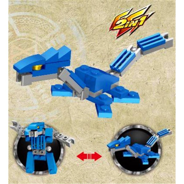 Παιχνίδι Με Τουβλάκια Πλειόσαυρος 32Τμχ