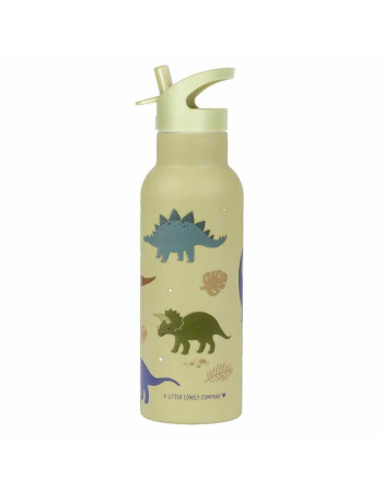 A Little Lovely Company Kids Water Bottle Thermos Stainless Steel with Straw 500ml