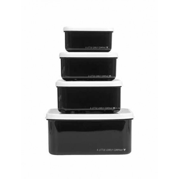 A little lovely company: Σετ 4 δοχεία φαγητού Lunch & Snack Box - Galaxy