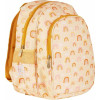 A Little Lovely Company Rainbows School Bag Backpack Kindergarten in Gold color L27 x W19 x H32cm 13lt