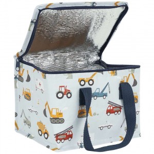 A Little Lovely Company School Insulated Hand Lunch Bag -Vehicles