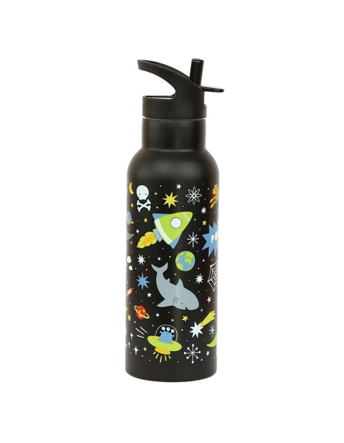 A Little Lovely Company Bottle XL Double Wall Stainless Steel 500ml Galaxy