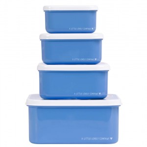 A little lovely company: Σετ 4 δοχεία φαγητού Lunch & Snack Box -Pirates