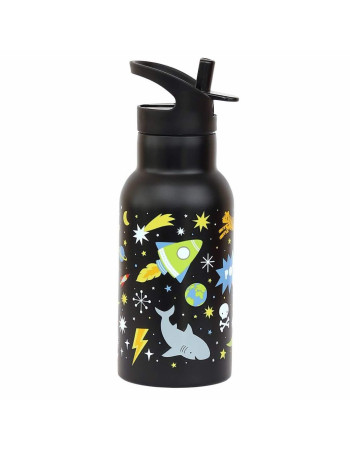 A Little Lovely Company Double Wall Stainless Steel Bottle 350ml Galaxy 
