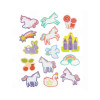A Little Lovely Company Bath Toy Foam Pieces Water Stickers - unicorn