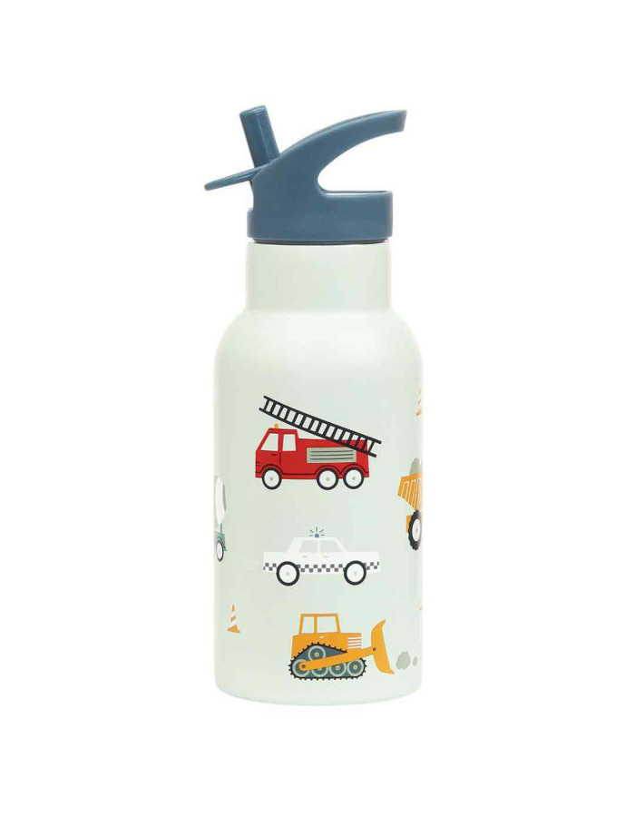 A Little Lovely Company Stainless Steel Mug Thermos with Straw  350ml Vehicles