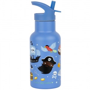 A Little Lovely Company Double Wall Stainless Steel Bottle 350ml Pirates