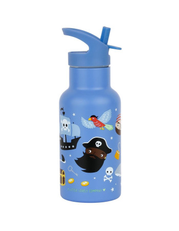A Little Lovely Company Double Wall Stainless Steel Bottle 350ml Pirates