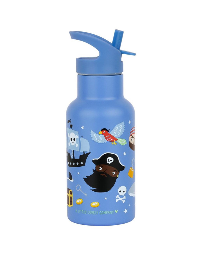 A Little Lovely Company Double Wall Stainless Steel Bottle 350ml Pirates