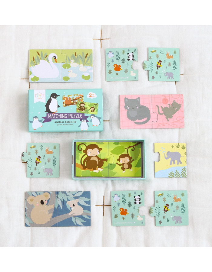 A Little Lovely Company: puzzle learn the animals