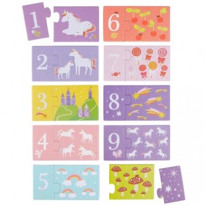 A Little Lovely Company: Puzzle Μαθαίνω τους Αριθμούς Unicorn dreams