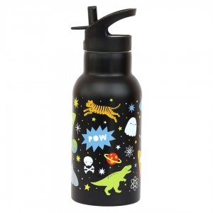 A Little Lovely Company Double Wall Stainless Steel Bottle 350ml Galaxy 