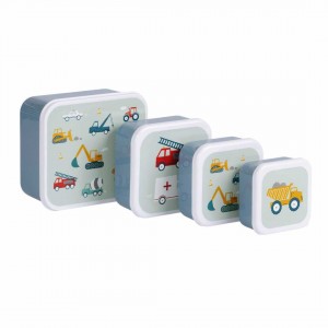 4 Lunch box set Vehicles