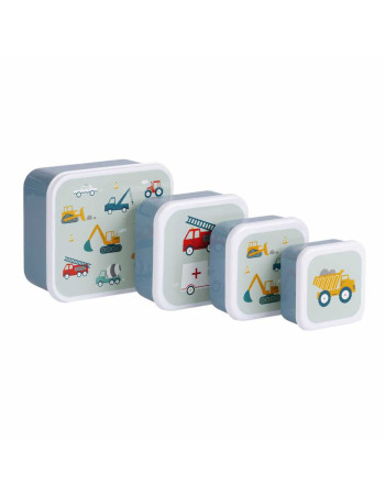4 Lunch box set Vehicles