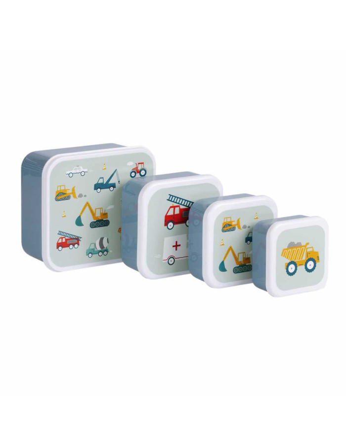 4 Lunch box set Vehicles