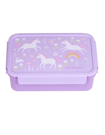 A Little Lovely Company Plastic Kids' Food Container Unicorns