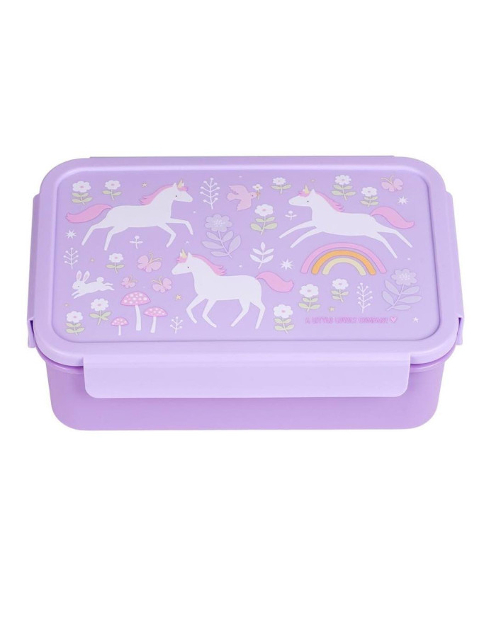 A Little Lovely Company Plastic Kids Food Container Unicorns A Little Lovely Company Plastic Kids Food Container Unicorns