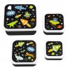 A little lovely company: Σετ 4 δοχεία φαγητού Lunch & Snack Box - Galaxy