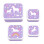 A Little Lovely Company Kids Set Lunch Plastic Box unicorn