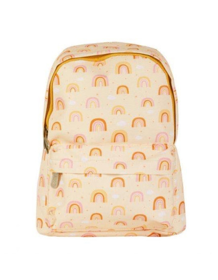 A Little Lovely Company Rainbows School Bag Backpack Kindergarten Yellow