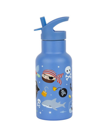 A Little Lovely Company Double Wall Stainless Steel Bottle 350ml Pirates