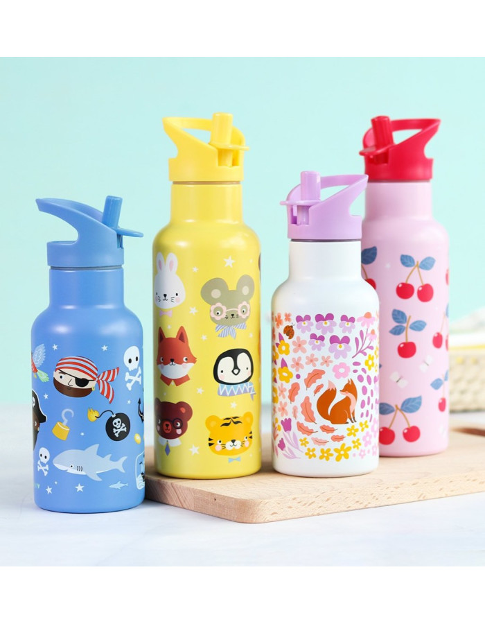 A Little Lovely Company Double Wall Stainless Steel Bottle 350ml Pirates