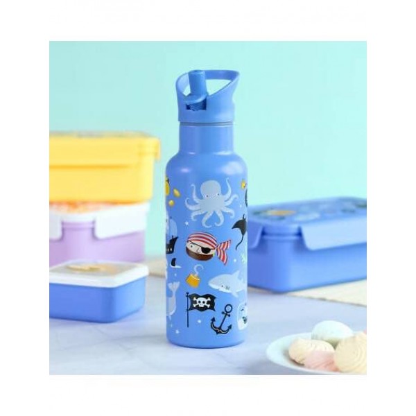 A Little Lovely Company: XL Μπουκάλι με διπλό τοίχωμα από ανοξείδωτο ατσάλι 500ml - Pirates