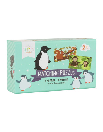 A Little Lovely Company: Puzzle Μαθαίνω τα ζώα και τα μικρά τους