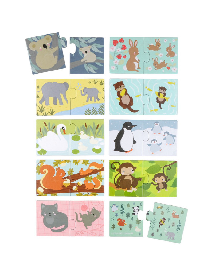 A Little Lovely Company: puzzle learn the animals