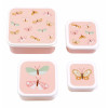 Lunch & snack box set: Butterflies