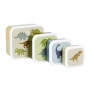 Σετ 4 δοχεία φαγητού Lunch & Snack Box Dinosaurs