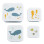 Σετ 4 δοχεία φαγητού Lunch & Snack Box Ocean