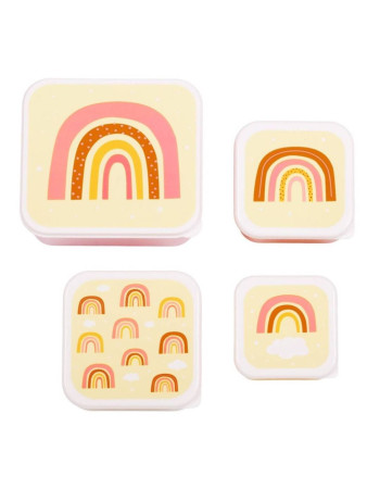 Lunch & snack box set: Rainbows