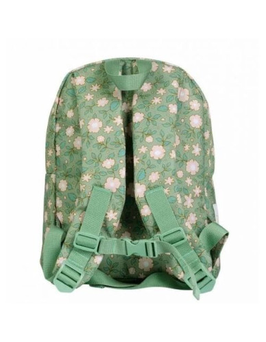 Little backpack: Blossoms - sage