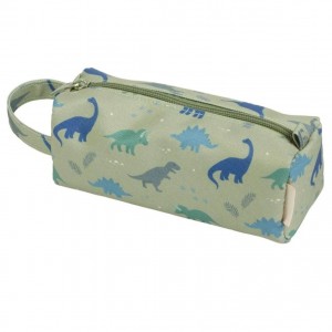 A Little Lovely Company Dinosaurs Pencil Case Barrel with 1 Compartment Multicolored