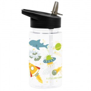 A Little Lovely Company Kids Plastic Water Bottle galaxy