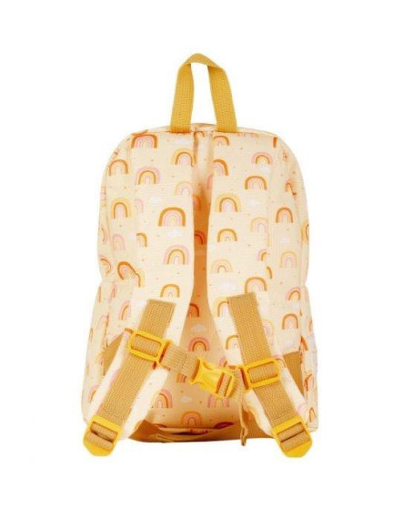 A Little Lovely Company Rainbows School Bag Backpack Kindergarten Yellow