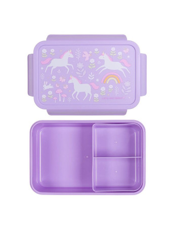 A Little Lovely Company Plastic Kids' Food Container Unicorns
