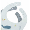Silicone bibs set of 2: Ocean