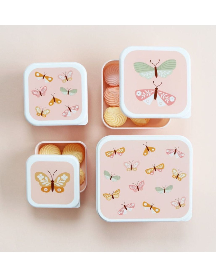 Lunch & snack box set: Butterflies