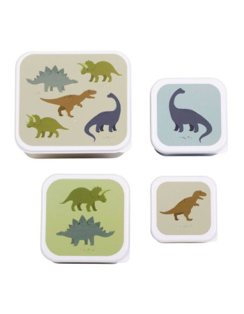 Σετ 4 δοχεία φαγητού Lunch & Snack Box Dinosaurs Σετ 4 δοχεία φαγητού Lunch & Snack Box Dinosaurs