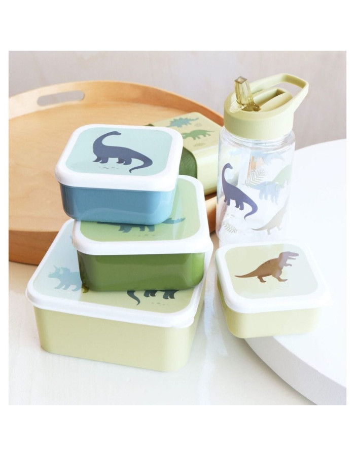 Σετ 4 δοχεία φαγητού Lunch & Snack Box Dinosaurs