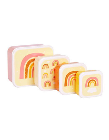 Lunch & snack box set: Rainbows