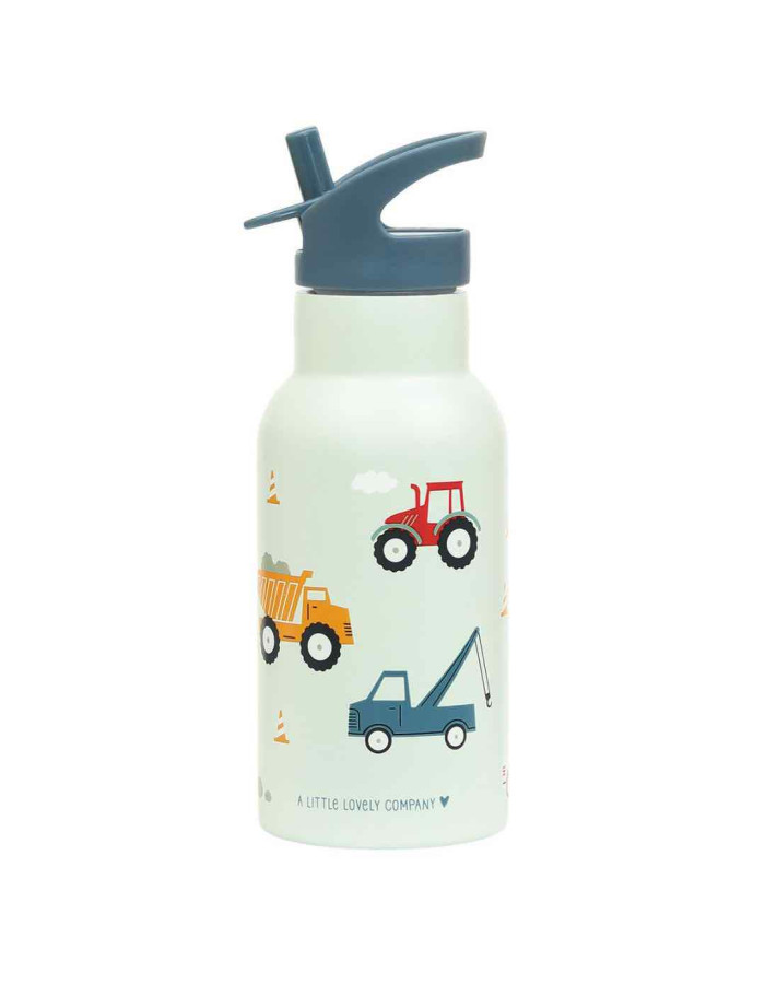 A Little Lovely Company Stainless Steel Mug Thermos with Straw  350ml Vehicles