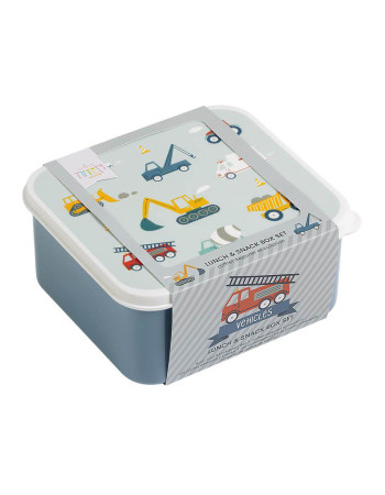 4 Lunch box set Vehicles