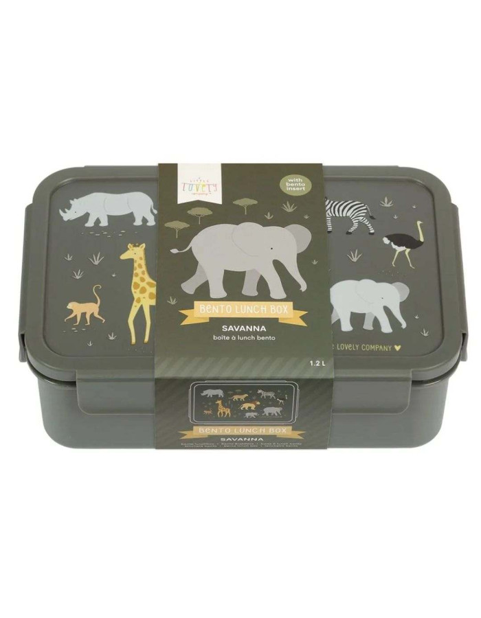 A little lovely company Δοχείο φαγητού Bento Lunch box: Savanna