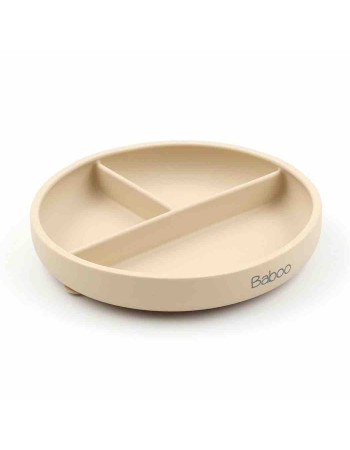Cream πίατο με χωρίσματα
