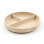 Cream Divided Plate